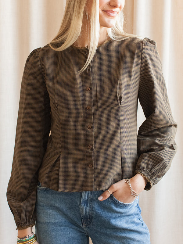 Asha Gingham Blouse