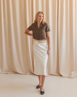 Kent Summer Blouse- Brown