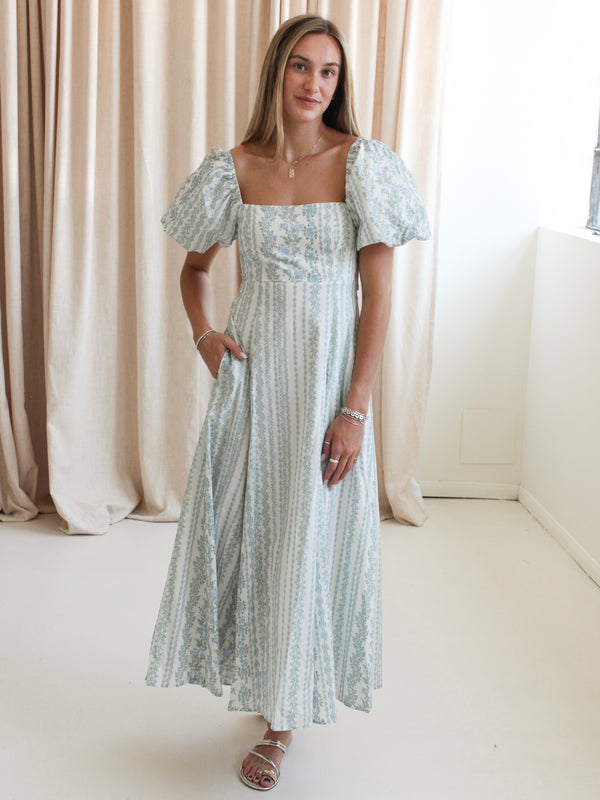 Taylor Puff Sleeve Maxi Dress