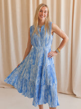 Elizabeth Pleated Midi Dress