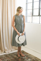 Gracie Gingham Midi Dress