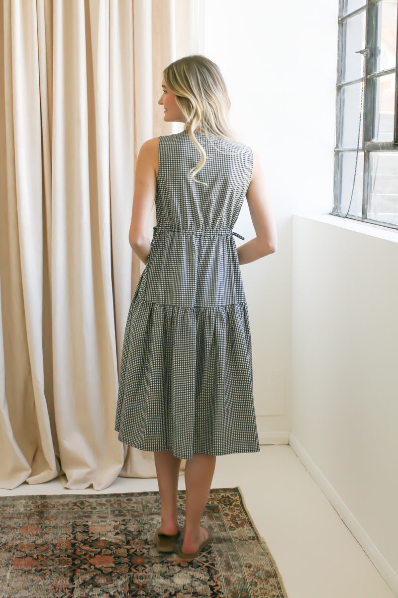 Gracie Gingham Midi Dress