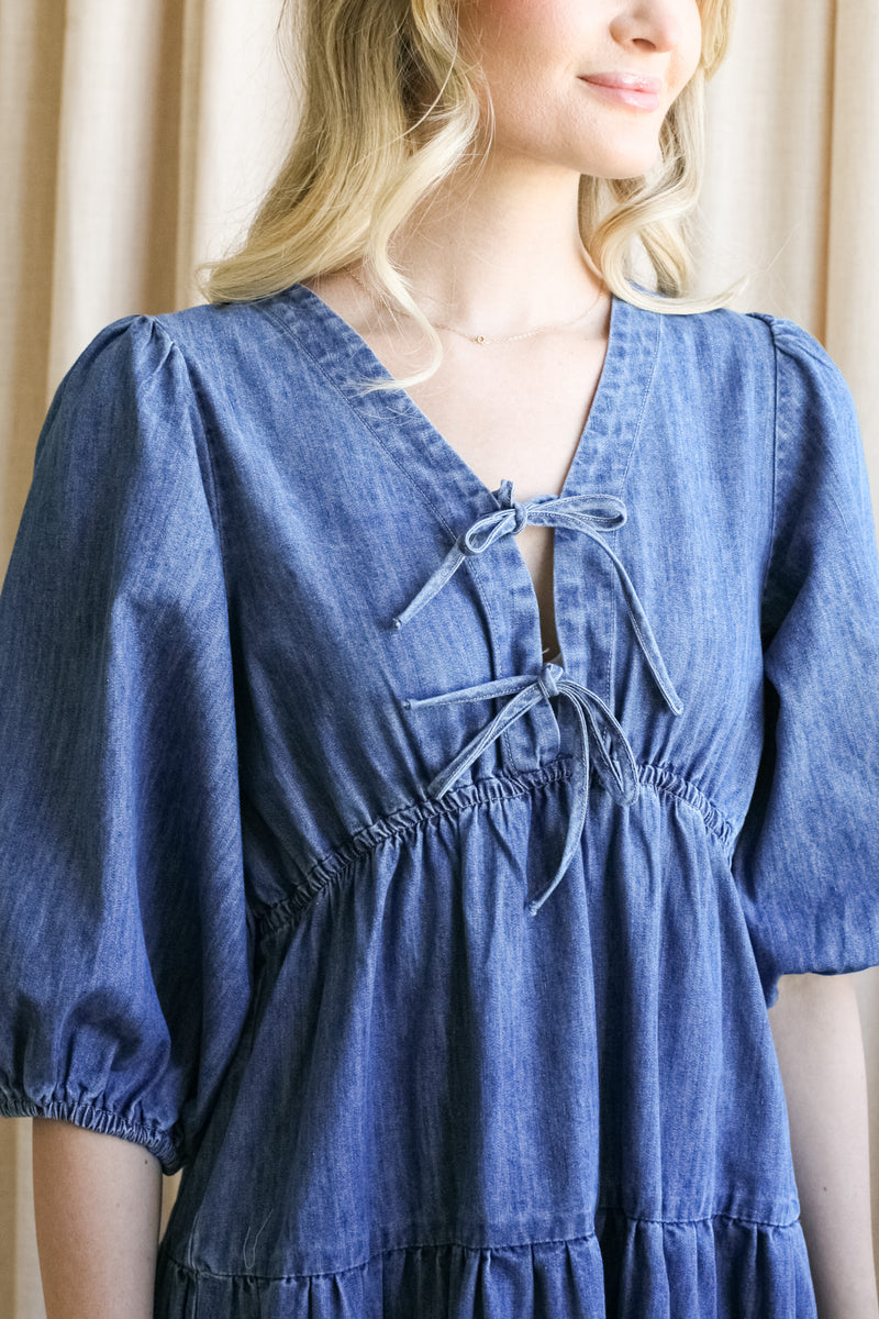 Harper Denim Midi Dress – Koo De Ker Harper Denim Midi Dress – Koo De Ker
