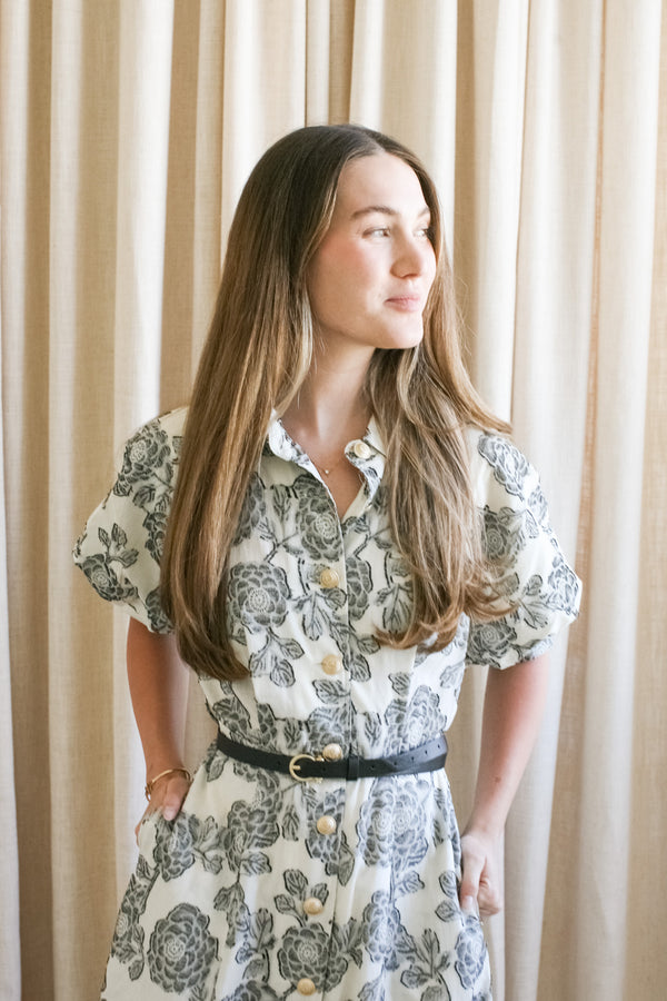 Floral Puff Sleeve Dress