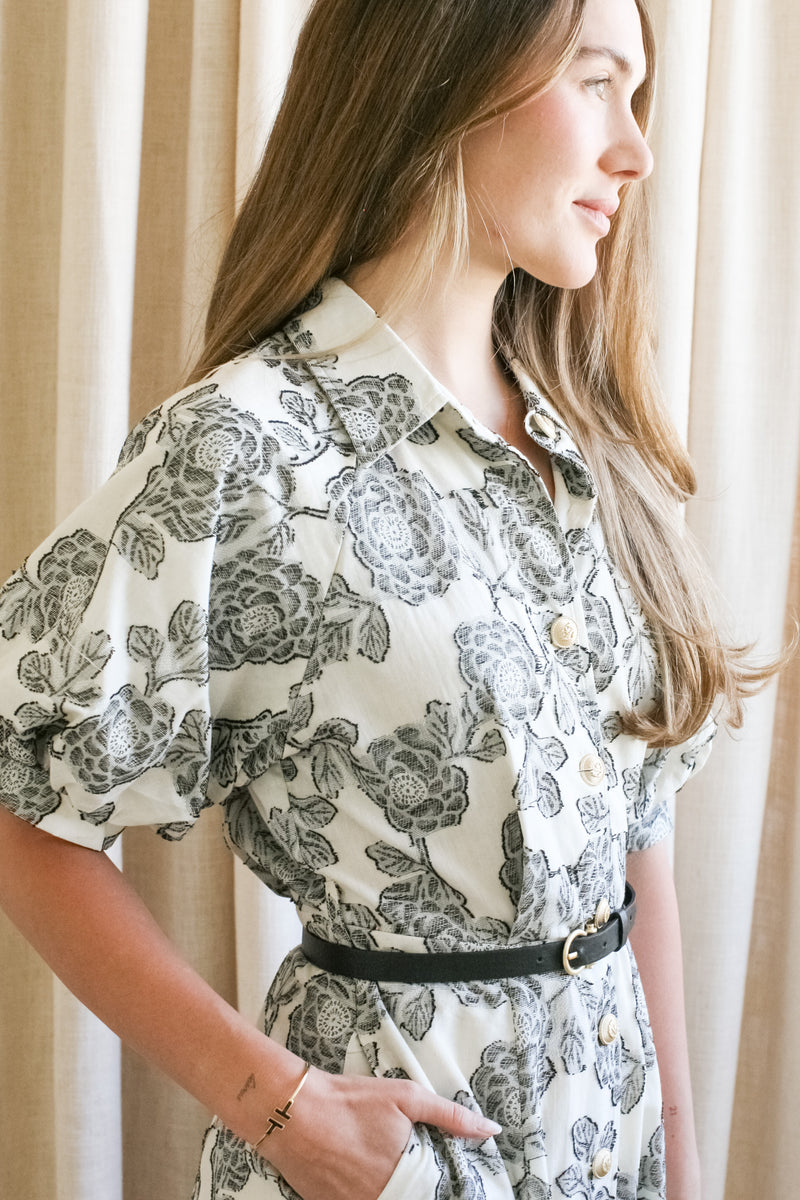 Floral Puff Sleeve Dress