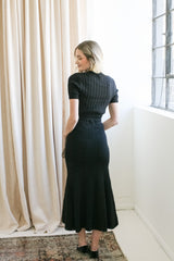Pointelle Knit Set - Black