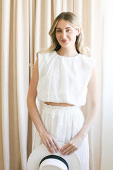 Carolina Eyelet Top