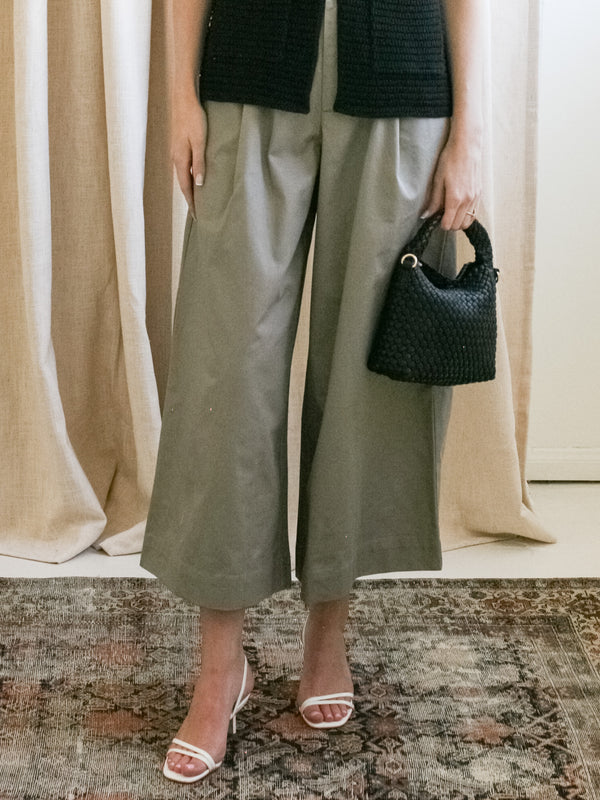 Wendy Wide Leg Pant - Stone
