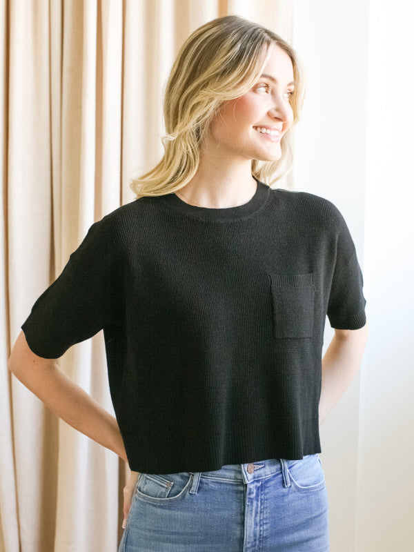 Waffle Knit Top