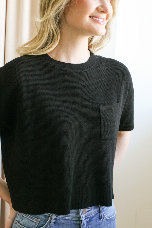 Waffle Knit Top