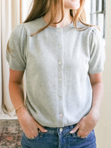 Sophia Knit Cardigan - Heather Grey