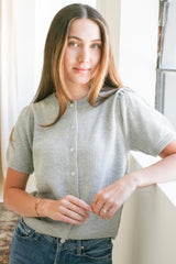 Sophia Knit Cardigan - Heather Grey