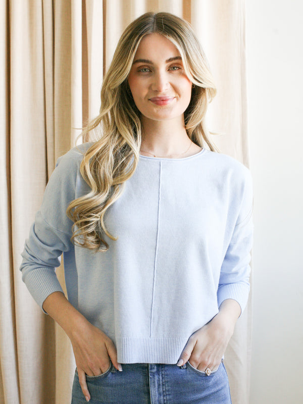 Andy Crew Neck - Sky