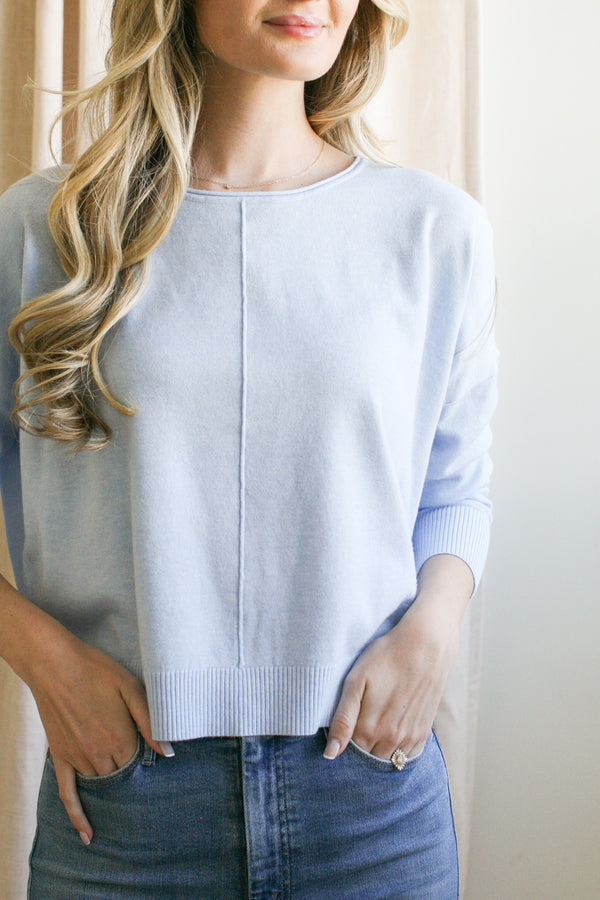 Andy Crew Neck - Sky