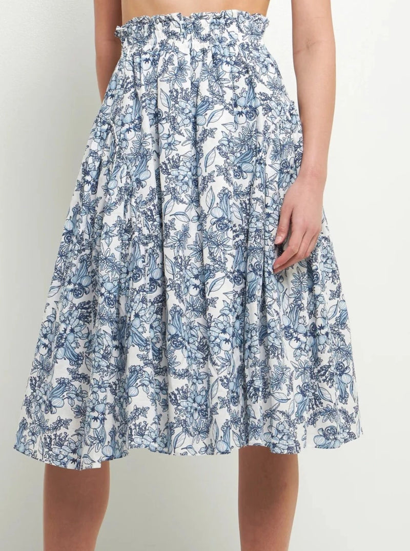 Christy Linen Midi Skirt