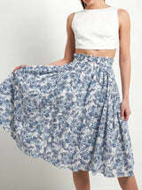 Christy Linen Midi Skirt