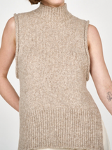 Mirth Aspen Open Side Vest in Camel