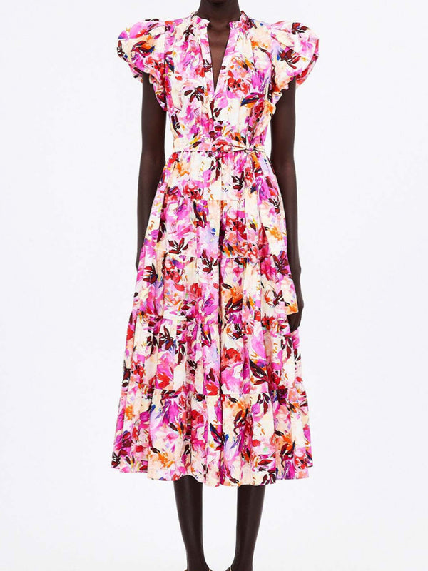 Ulla Johnson Ottilie Dress in Azalea