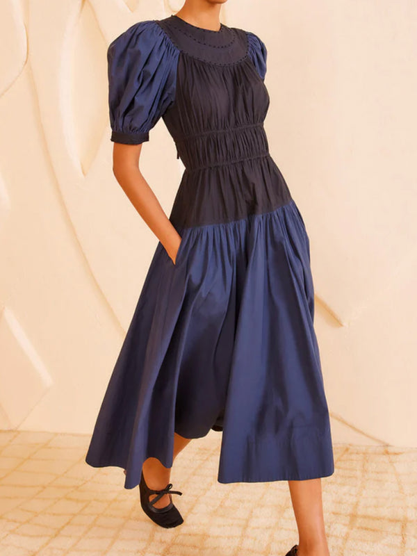 Ulla Johnson Marte Dress in Twilight Colorblock