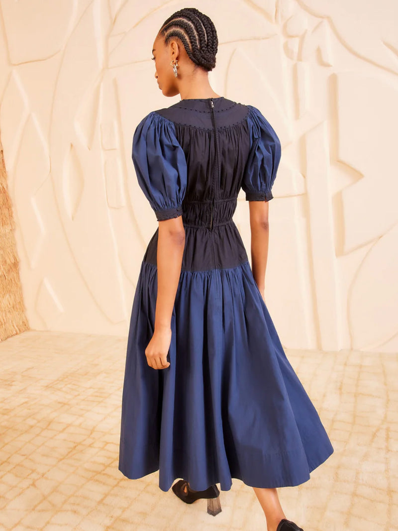 Ulla Johnson Marte Dress in Twilight Colorblock