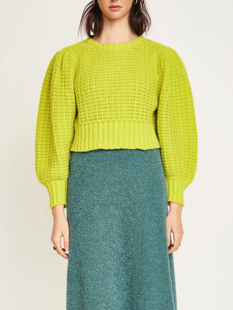 Mirth Estes Boucle Skirt in Spruce