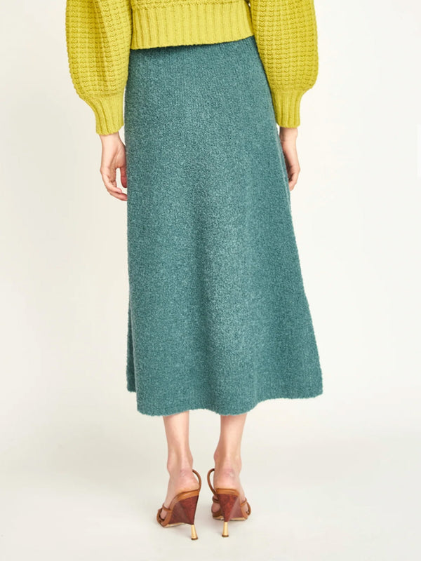 Mirth Estes Boucle Skirt in Spruce