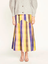 Mirth Brighton Skirt in Citron Plaid