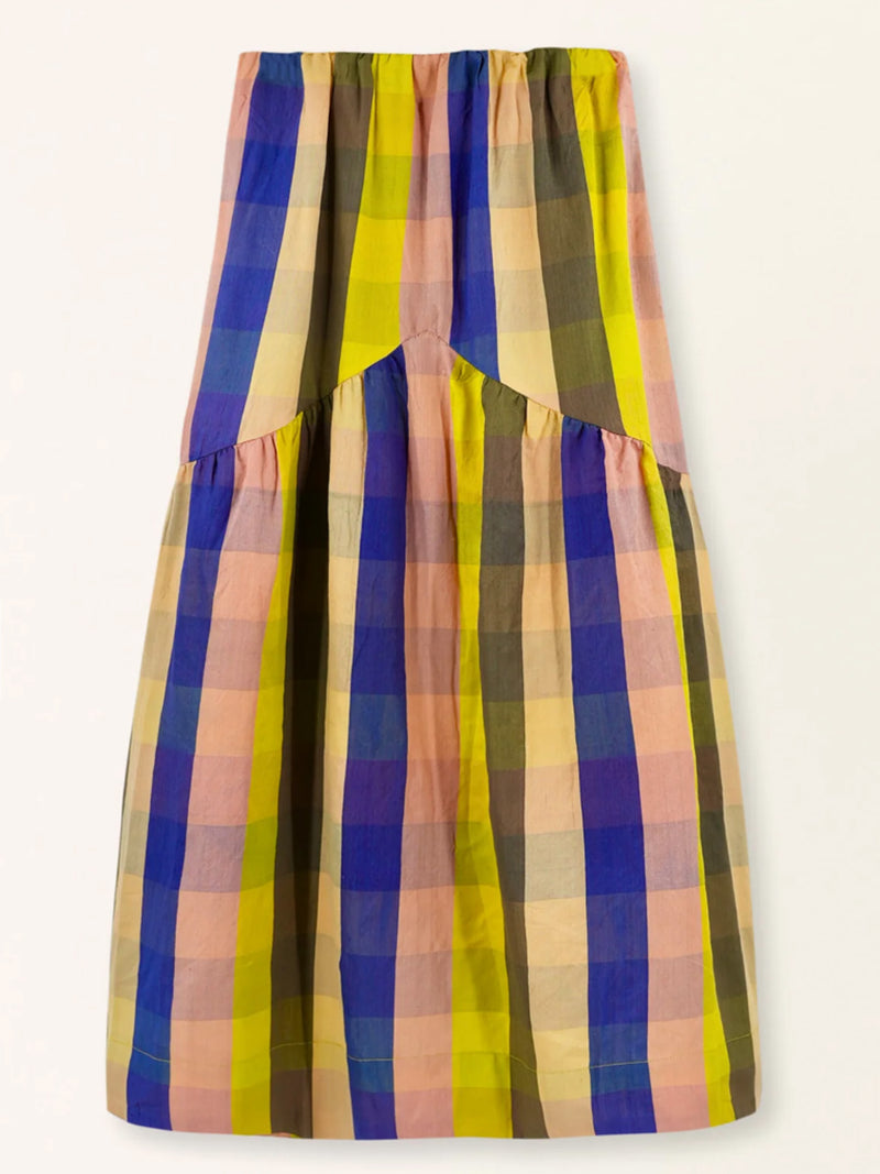 Mirth Brighton Skirt in Citron Plaid