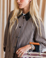 Ciao Lucia Logan Saddle Stripe Twill Jacket