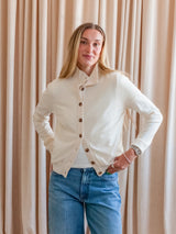 Maude Button Cardigan - Ivory