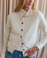 Maude Button Cardigan - Ivory