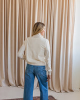 Maude Button Cardigan - Ivory