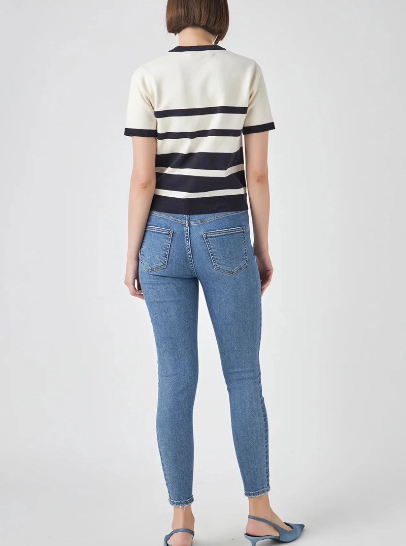 Bentley Striped Knit Top