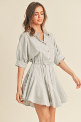 Cindy Stripe Shirt Dress