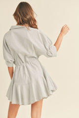 Cindy Stripe Shirt Dress