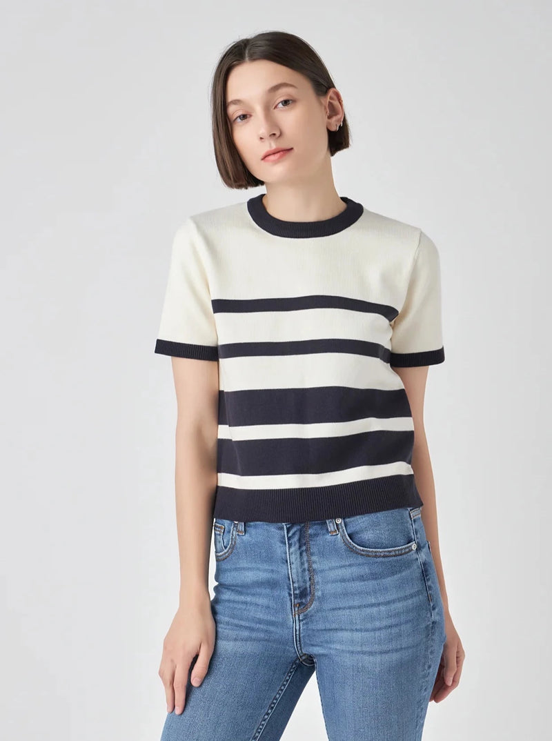 Bentley Striped Knit Top