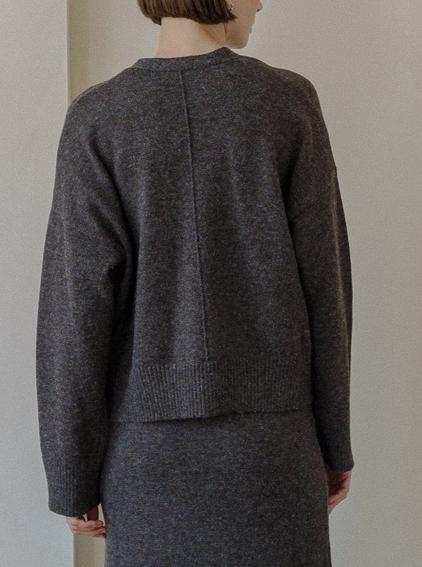 Mila Cardigan- Heather Grey