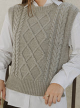 The Adeline Vest Grey