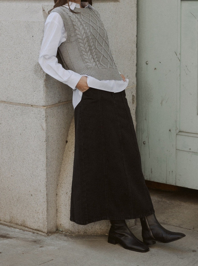 The Adeline Vest Grey