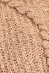 Mirth Moritz Embroidered Cardigan in Brownie
