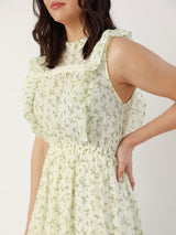 Lex Floral Dress in Ivy