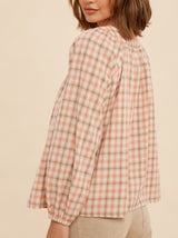 Checked Out Blouse