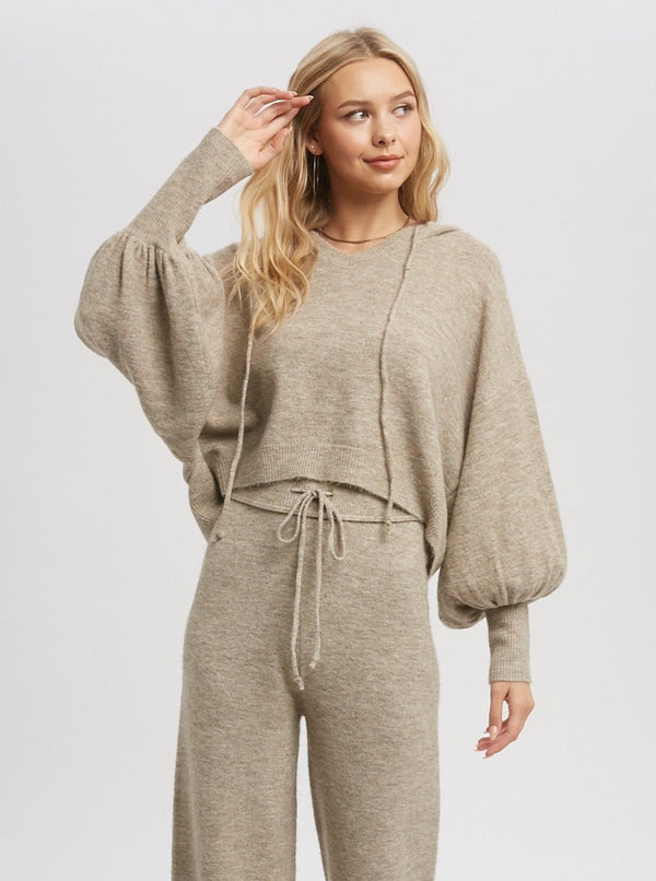 Mocha Knit Hoodie