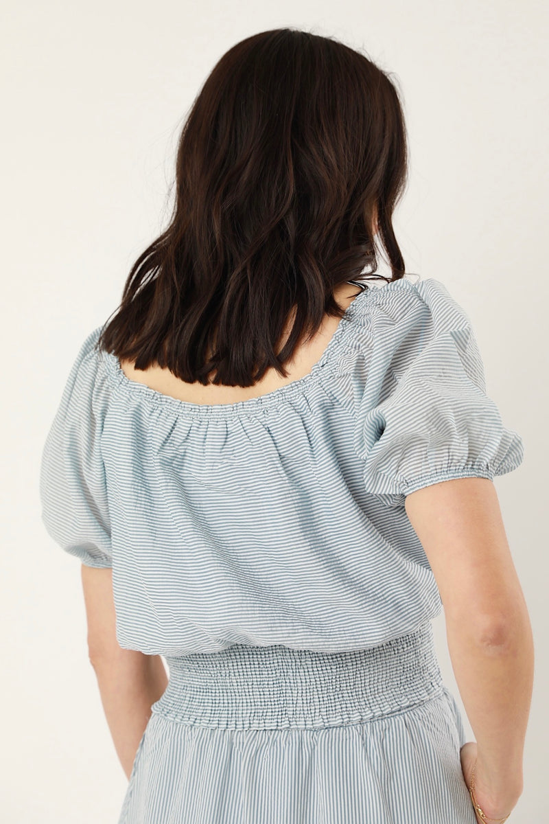 Edith Blouse in Blue