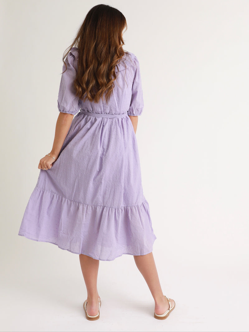 Princeton Ruffle Dress - Lavender