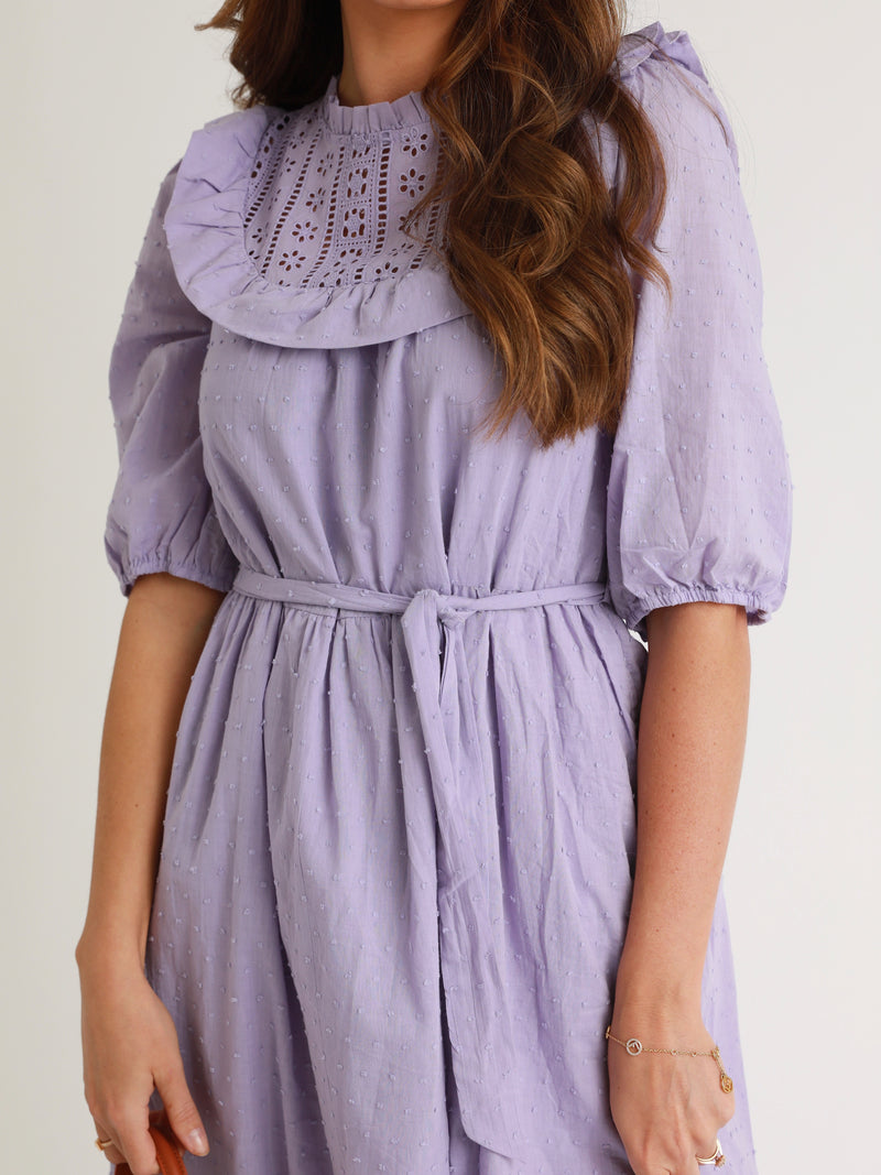 Princeton Ruffle Dress - Lavender