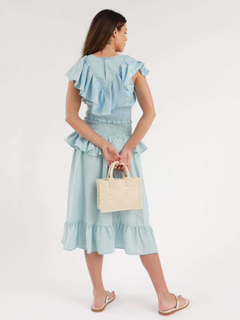 Carla Skirt In Denim Blue