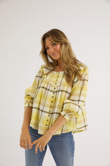 Felicity Plaid Blouse