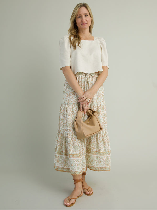 Harbor Midi Skirt - Sage