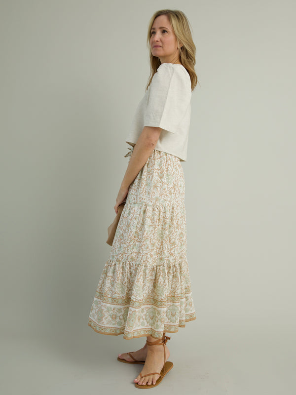 Harbor Midi Skirt - Sage